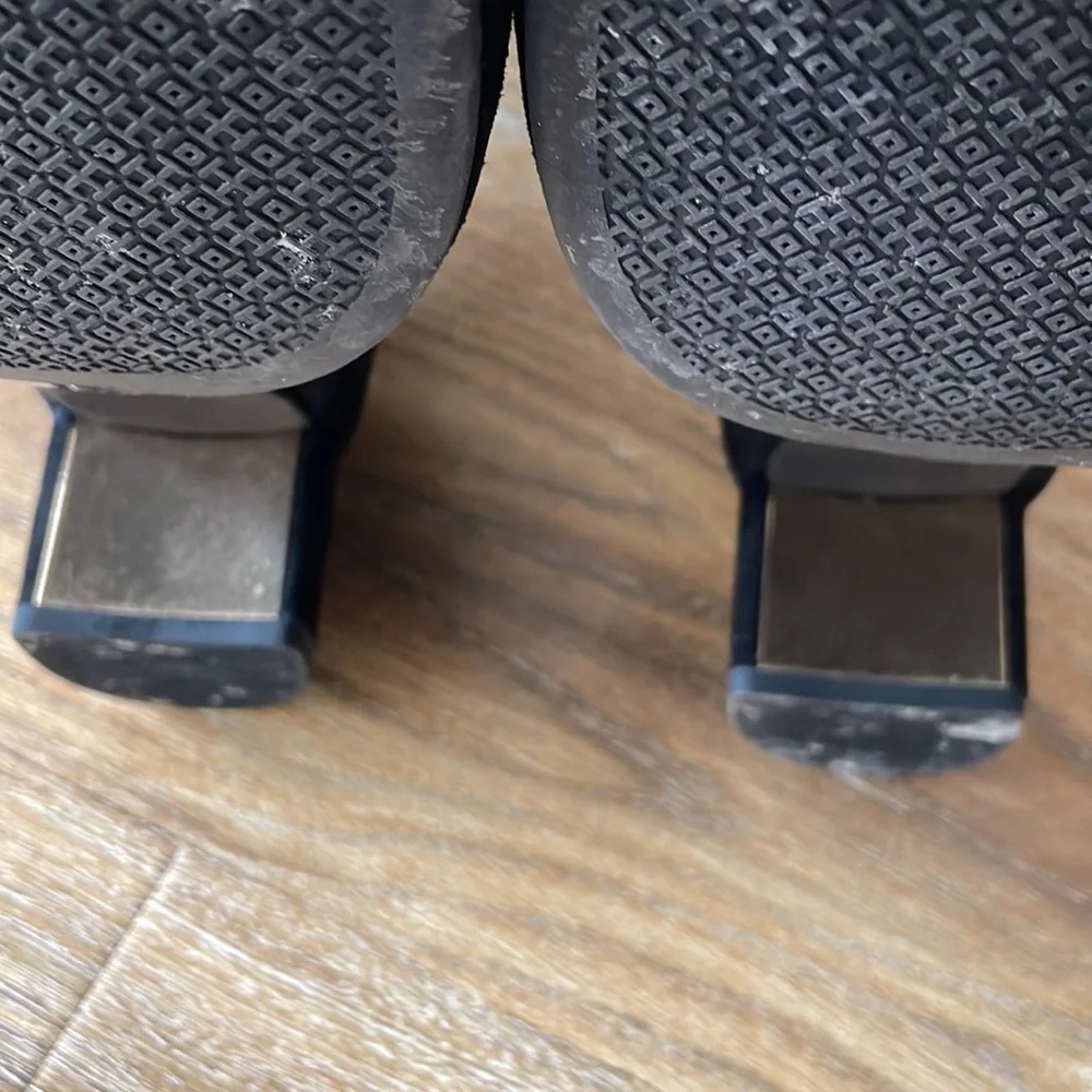 Tory Burch Laila Over the Knee Black Suede Boots - Picture 6 of 15